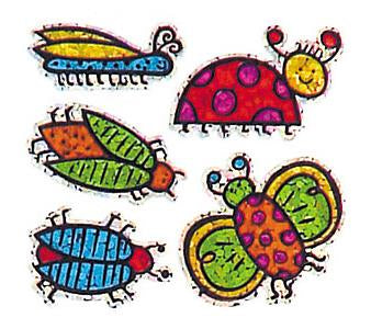 Bulk Roll Prismatic Stickers, Mini Bugs (100 Repeats) by Present Paper