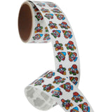 Bulk Roll Prismatic Stickers, Clown Faces (100 Repeats) by Present Paper