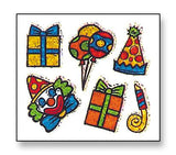 Bulk Roll Prismatic Stickers, Party / Clown (100 Repeats) by Present Paper