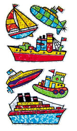 Bulk Roll Prismatic Stickers, Boats / Ships (50 Repeats) by Present Paper