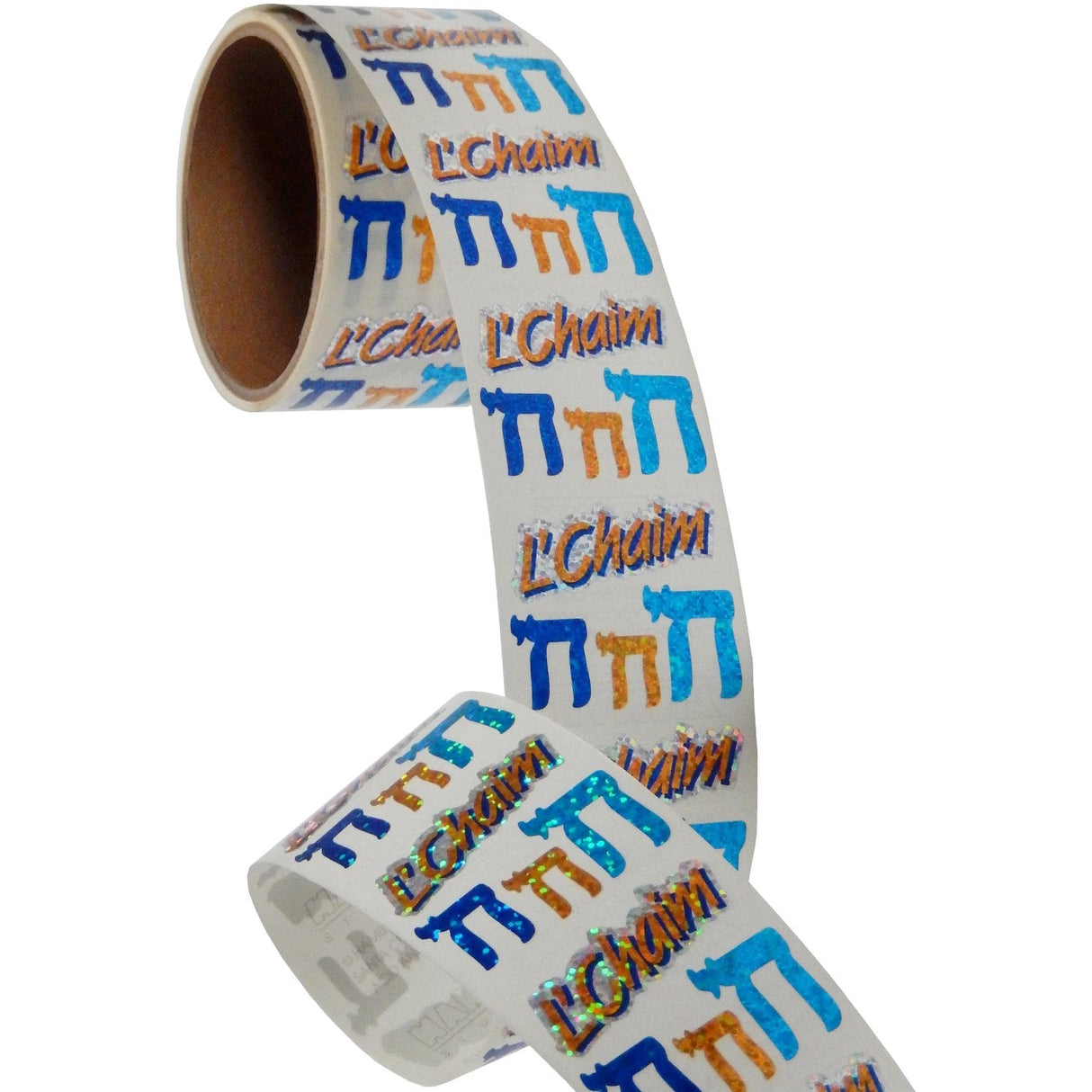 Bulk Roll Prismatic Stickers, L’Chaim (100 Repeats) by Present Paper