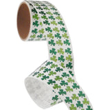 Bulk Roll Prismatic Stickers, Micro Shamrocks (100 Repeats) by Present Paper