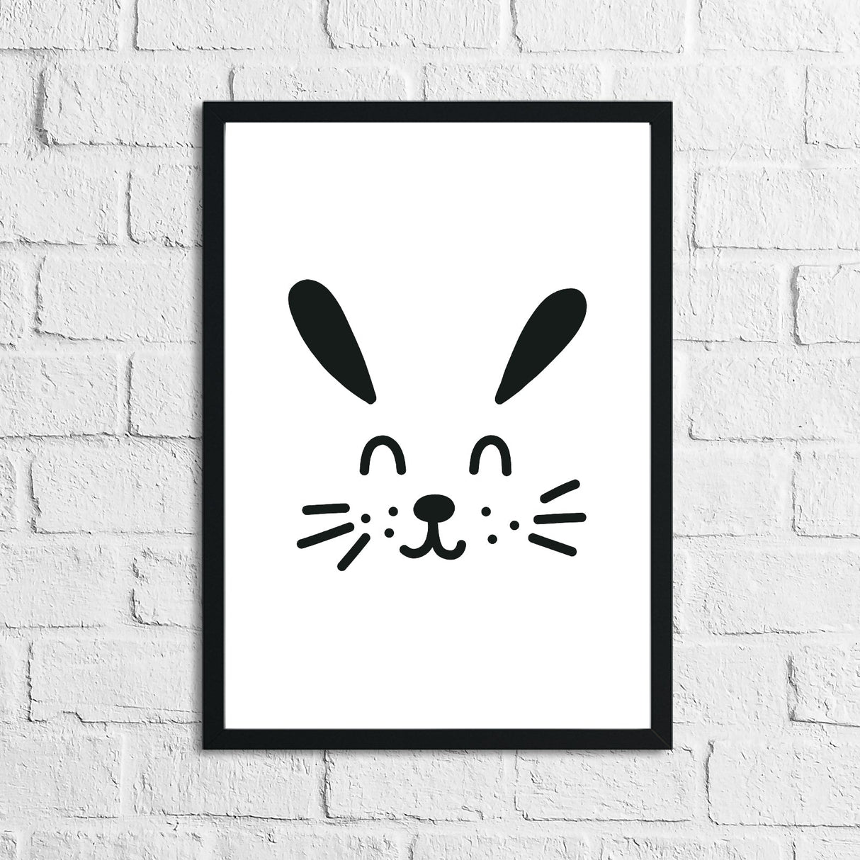 Scandinavian Bunny Children's Nursery Room Wall Decor Print by WinsterCreations™ Official Store