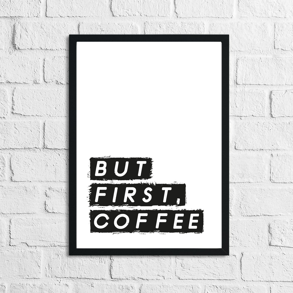 New But First, Coffee Kitchen Simple Wall Decor Print by WinsterCreations™ Official Store