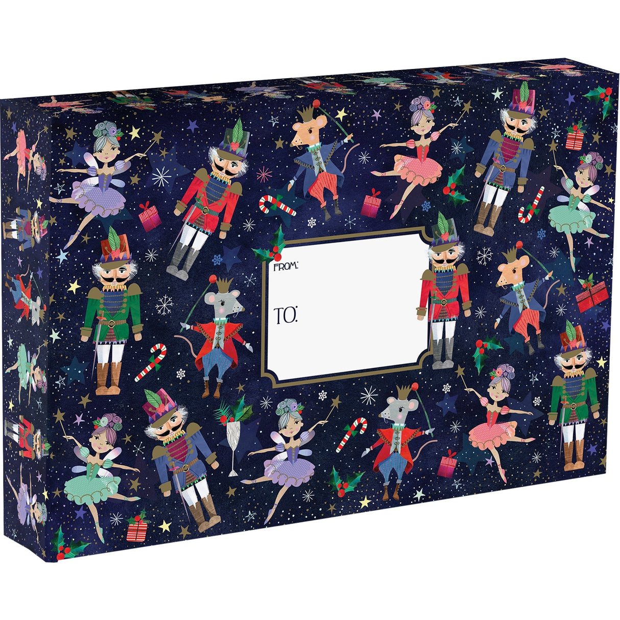 Nutcracker Ballet Large Christmas Printed Gift Mailing Boxes by Present Paper