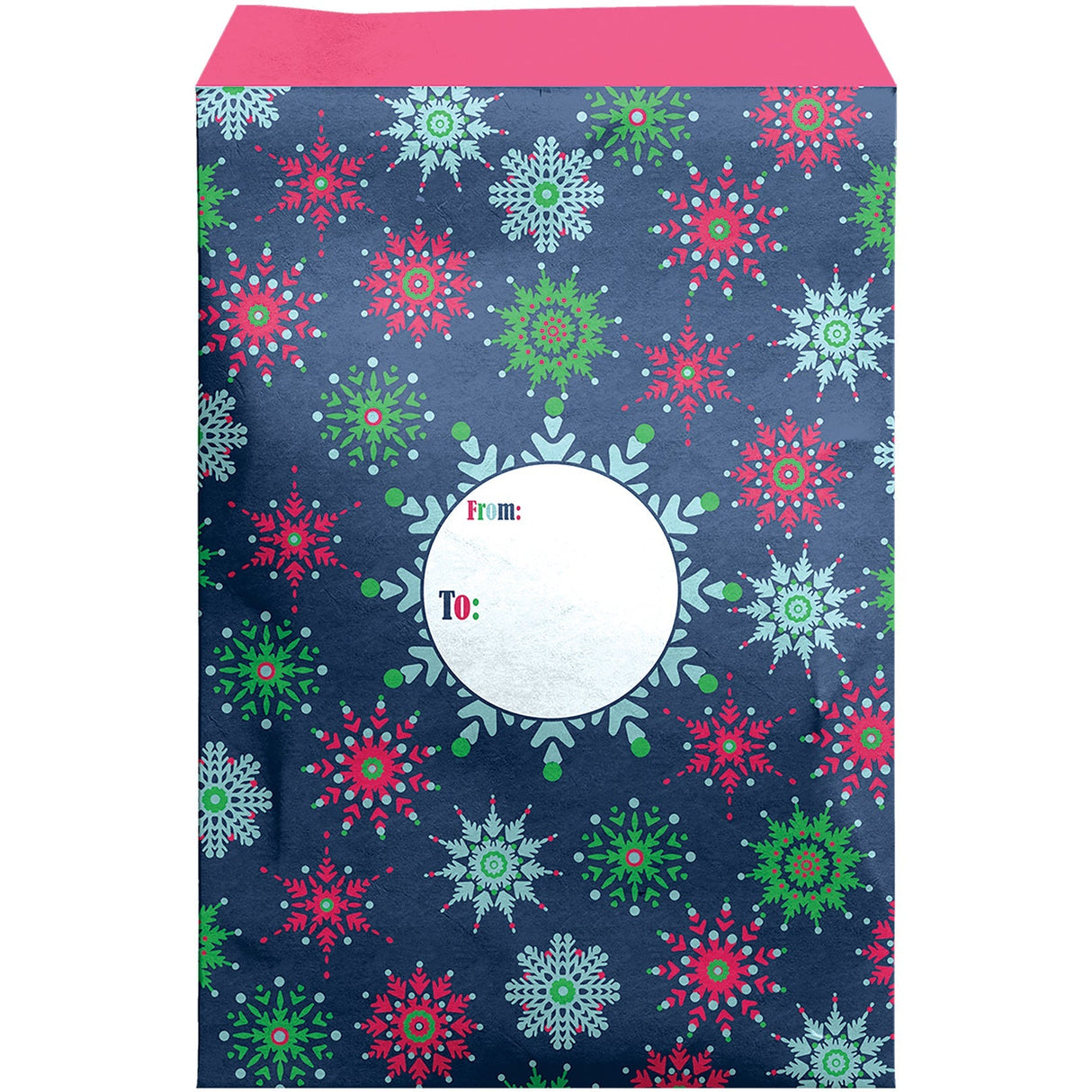 Large Christmas Printed Padded Mailing Envelopes, Midnight Snowflake by Present Paper