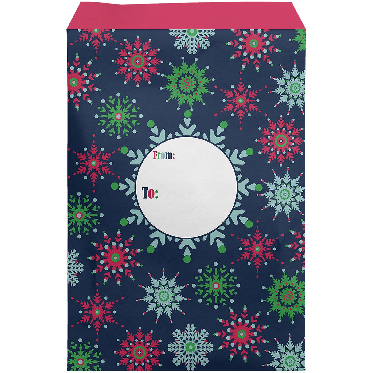 Medium Christmas Printed Padded Mailing Envelopes, Midnight Snowflake by Present Paper