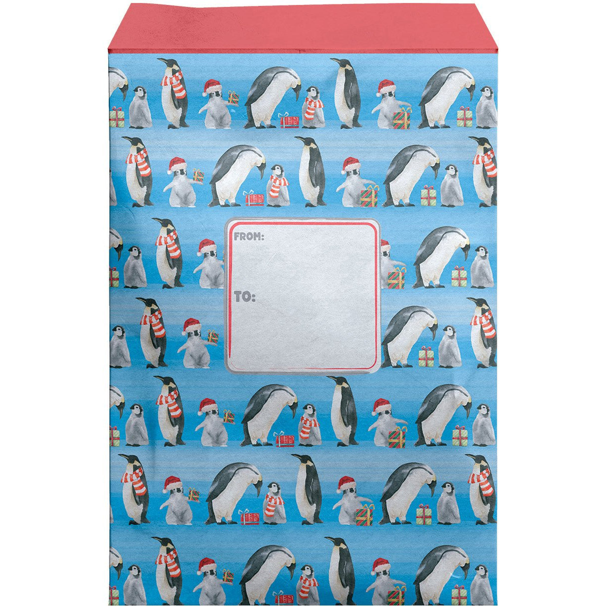 Medium Christmas Printed Padded Mailing Envelopes, Penguins by Present Paper