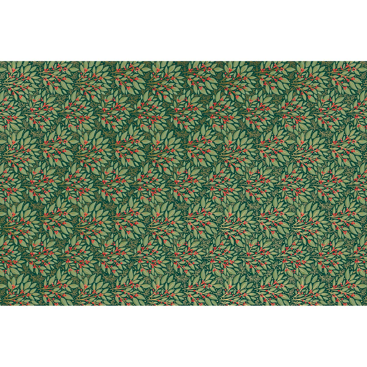 Holly Tapestry 20" x 30" Christmas Gift Tissue Paper by Present Paper