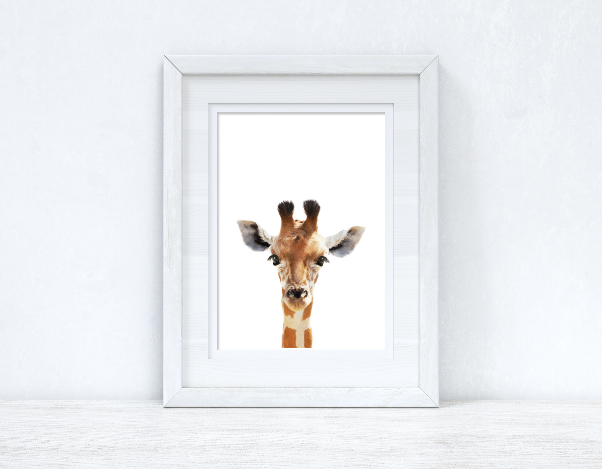 Baby Giraffe Wild Animal Unisex Nursery Children's Room Wall Decor Print by WinsterCreations™ Official Store