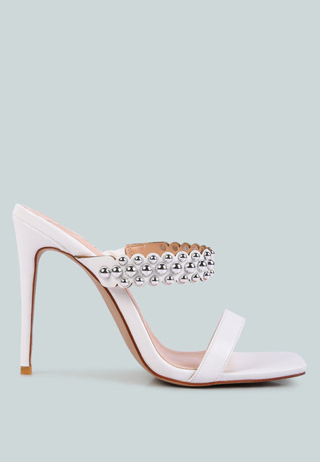 bandy stieletto heel metal stud sandals by London Rag