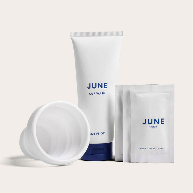 The Complete Aftercare Kit by JUNE | The Original June Menstrual Cup