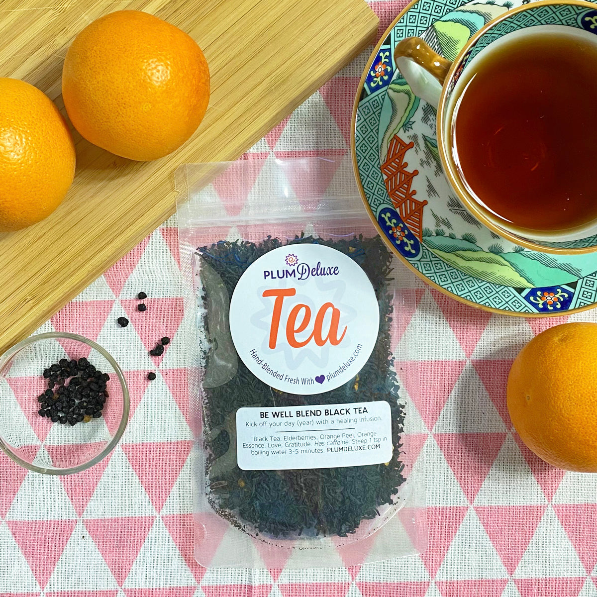 Be Well Blend Tea (Orange - Elderberry) by Plum Deluxe Tea