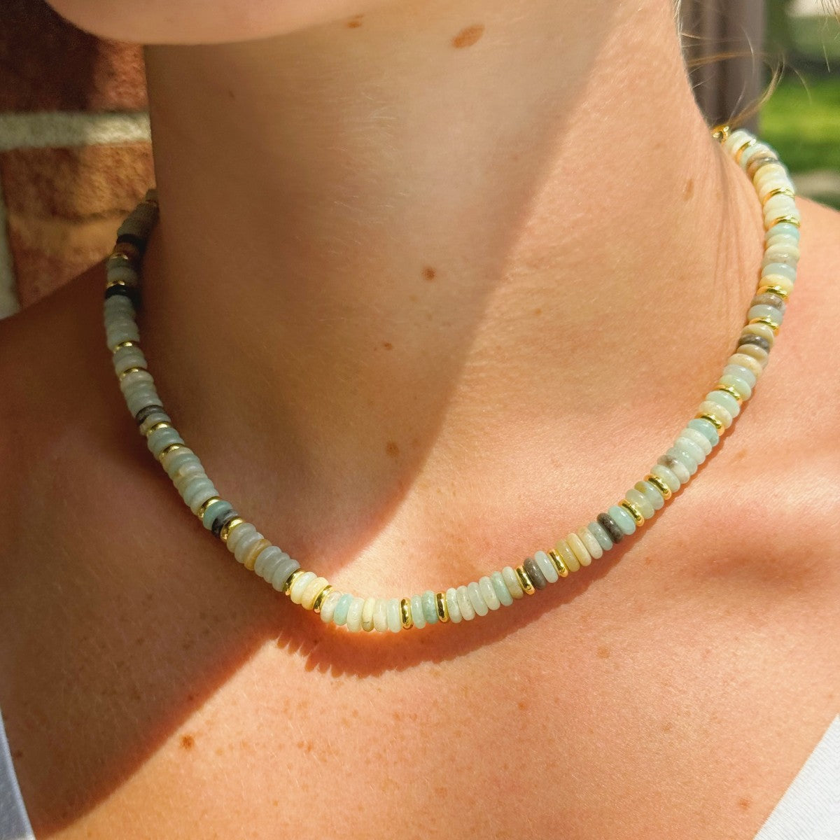 Lila Mixed Gemstone Necklace by Little Sky Stone