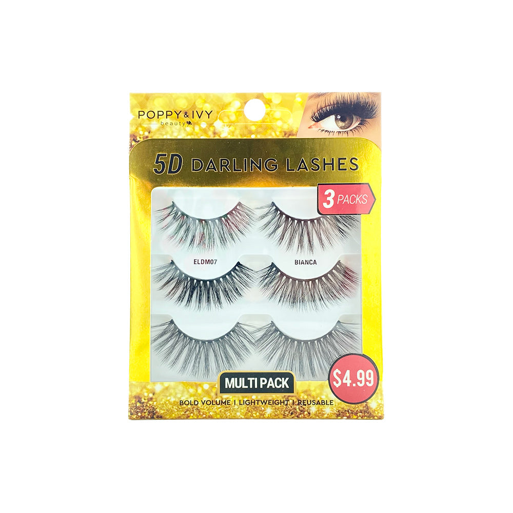 ABSOLUTE Poppy & Ivy 5D Darling Lashes (3-Pack) - Bianca