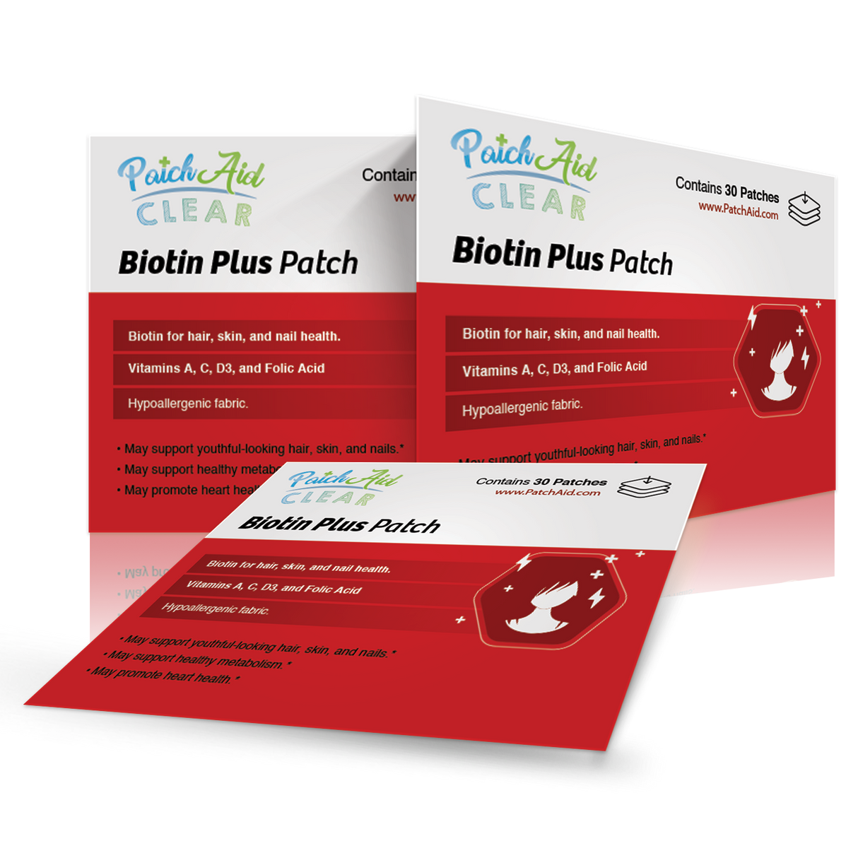 Biotin Plus Vitamin Patch for Hair, Skin, and Nails by PatchAid