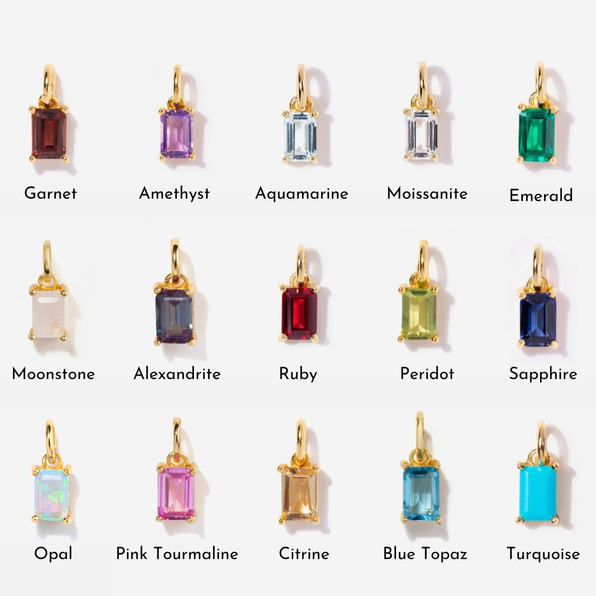 Birthstone Charms by Little Sky Stone