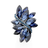 Marquise Crystal Cluster Stretch Ring by Madeline Love