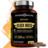 Black Maca Capsules 37,500 mg by Mother Nature Organics