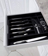 Black Silverware Tray by Royal Craft Wood