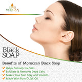 Moroccan Black Soap with Eucalyptus 8oz by Morgan Cosmetics