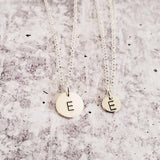 Block Letter Initial Necklace by Salt and Sparkle