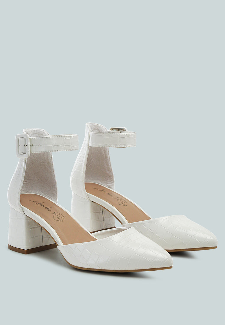 nymph faux leather low block heel sandals by London Rag