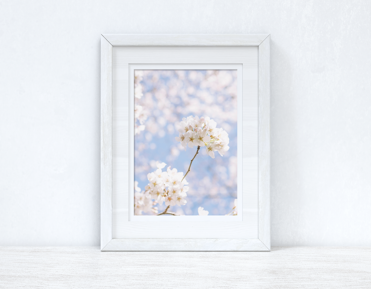 Blossom Tree White Spring Photography Spring Seasonal Wall Home Decor Print by WinsterCreations™ Official Store