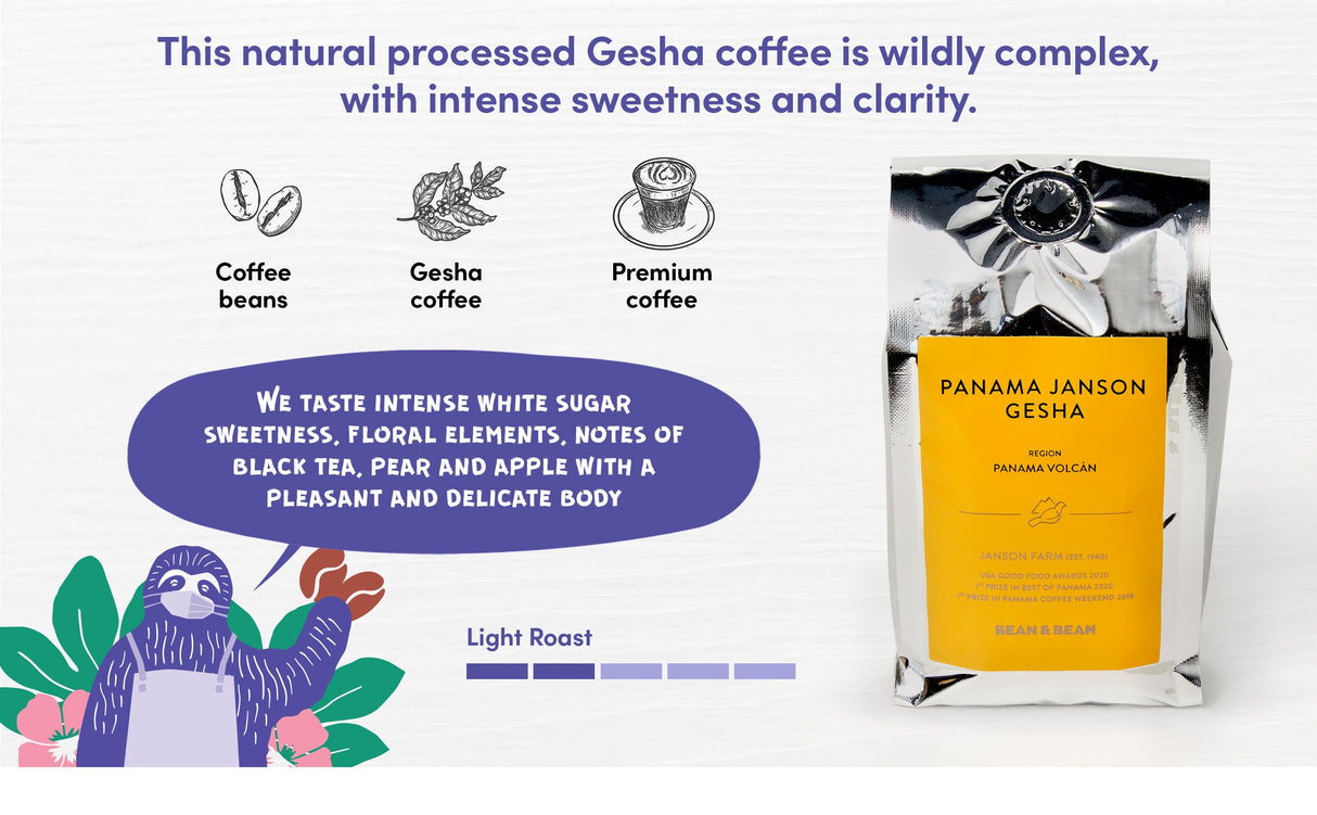 Panama Janson Gesha Washed Coffee by Bean & Bean Coffee Roasters