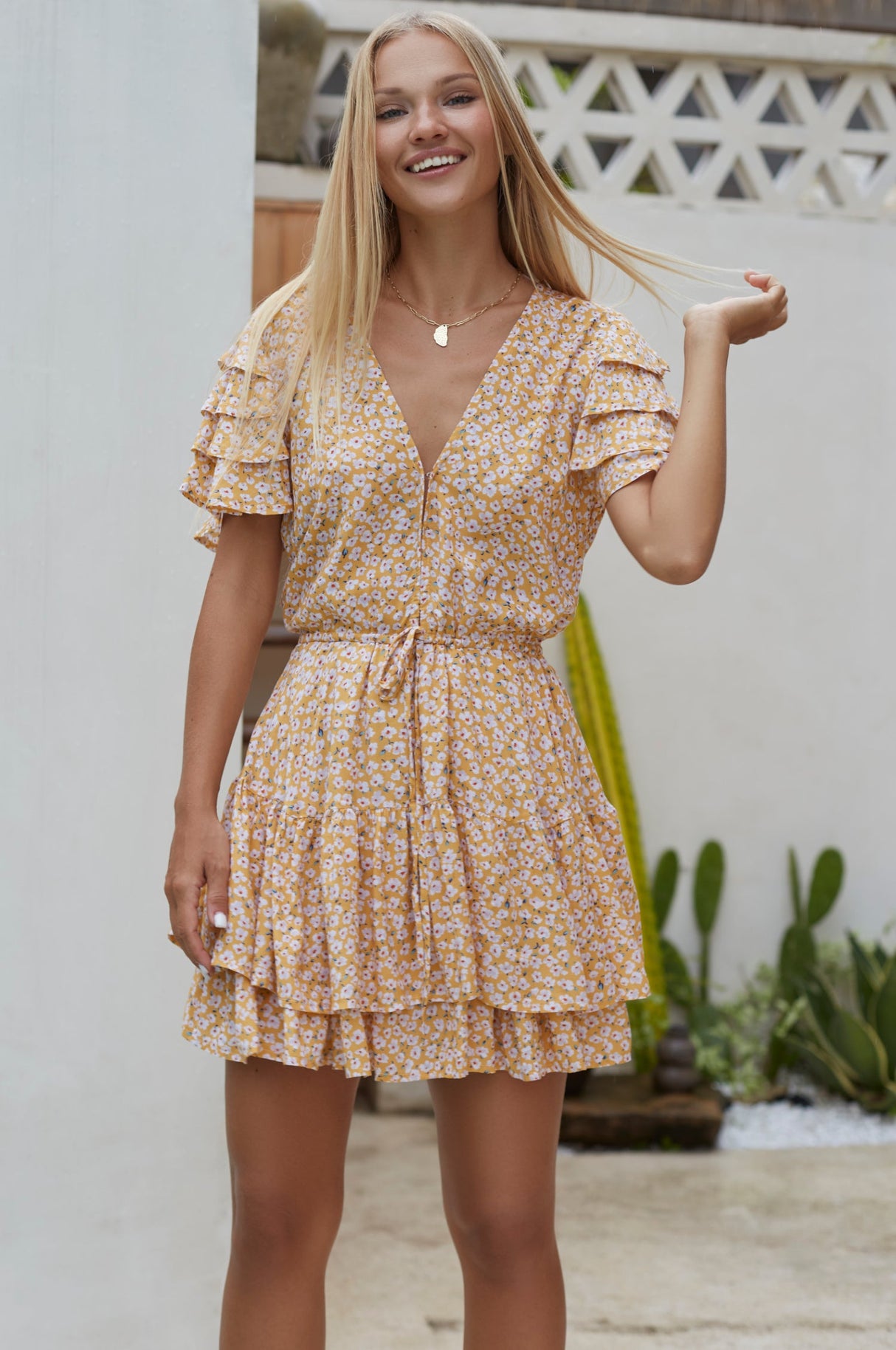 Bonfire Layered Frill Dress by ELF