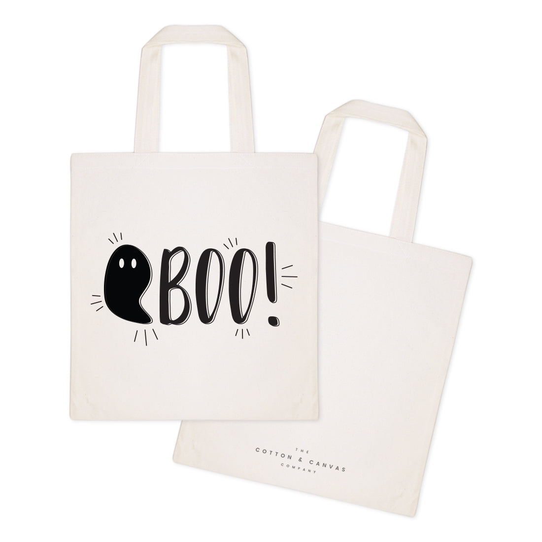 Boo! Halloween Cotton Canvas Tote Bag by The Cotton & Canvas Co.