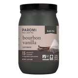 Bourbon Vanilla Black Tea, Full Leaf, in Pyramid Tea Bags by Paromi Tea