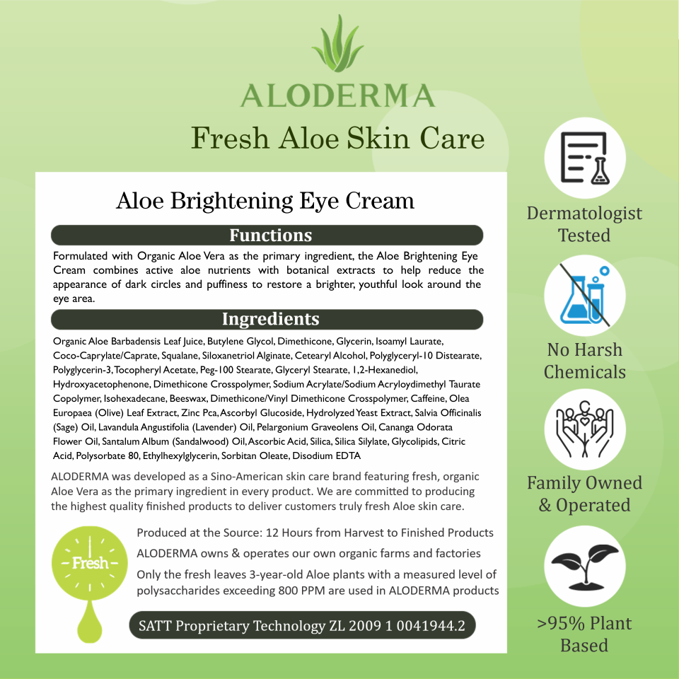 Aloe Brightening Eye Cream by ALODERMA