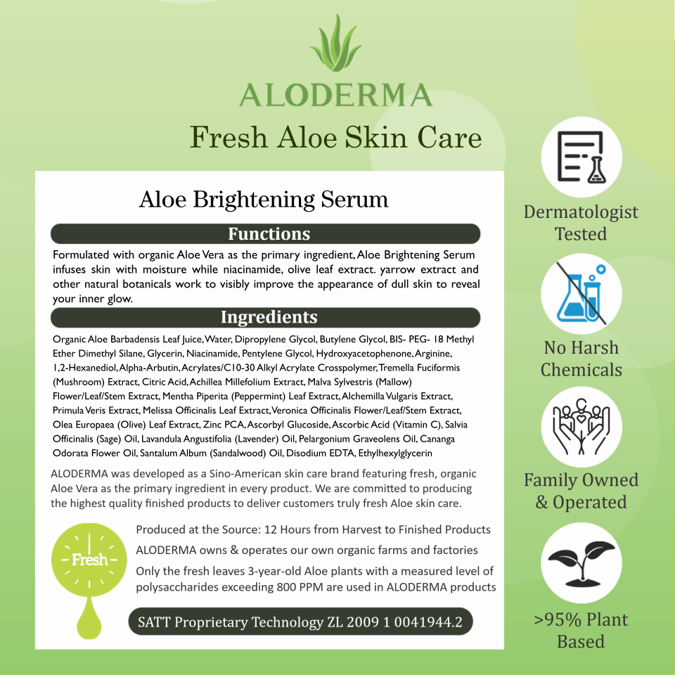 Aloe Brightening Serum by ALODERMA