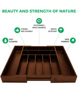 Brown Drawer Organizer by Royal Craft Wood