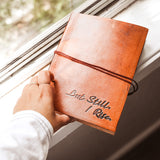 But Still I Rise Quote Leather Journal - 8x6 Size by Soothi