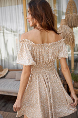 Butterfly Bliss Off Shoulder Mini Dress by ELF