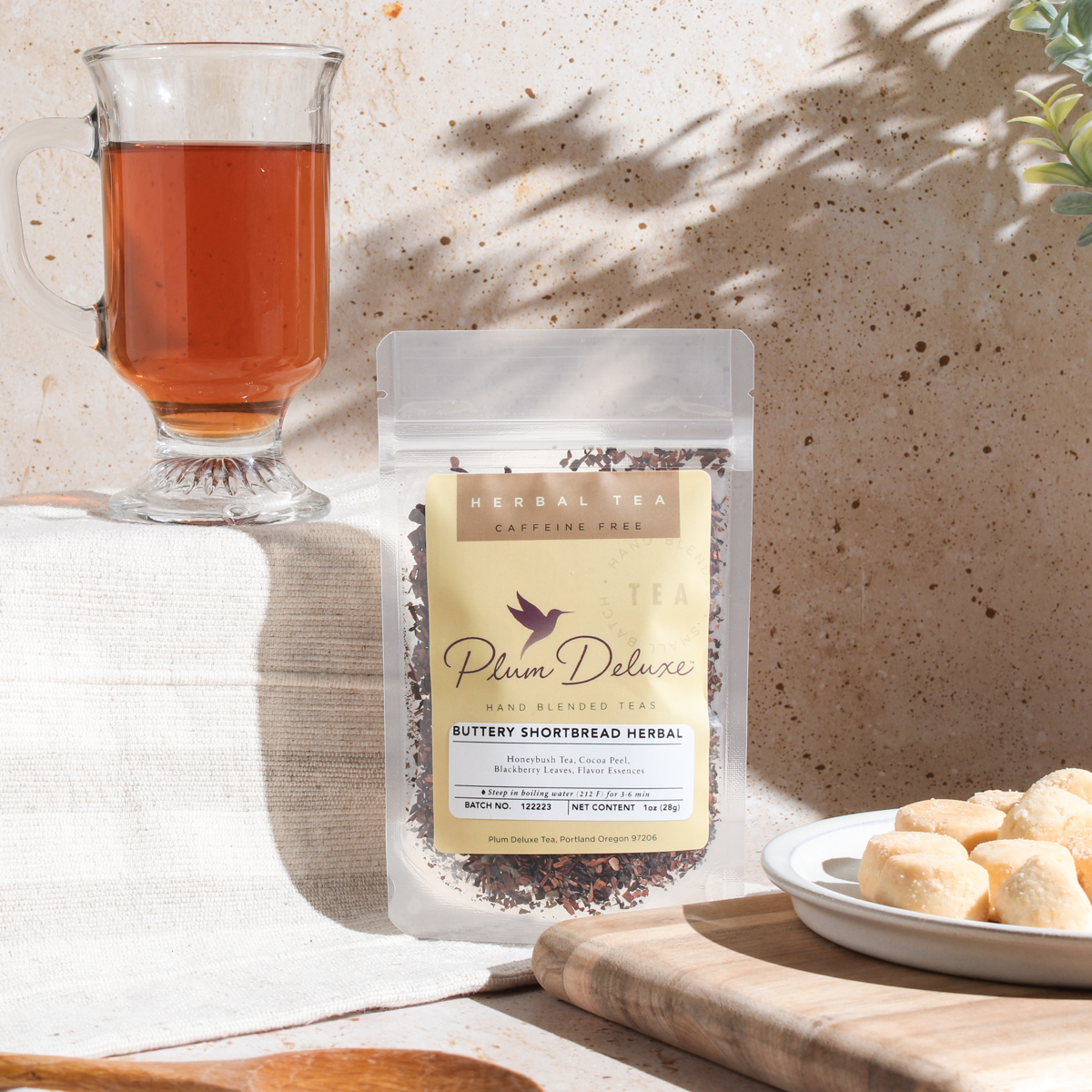 Buttery Shortbread Herbal Tea by Plum Deluxe Tea