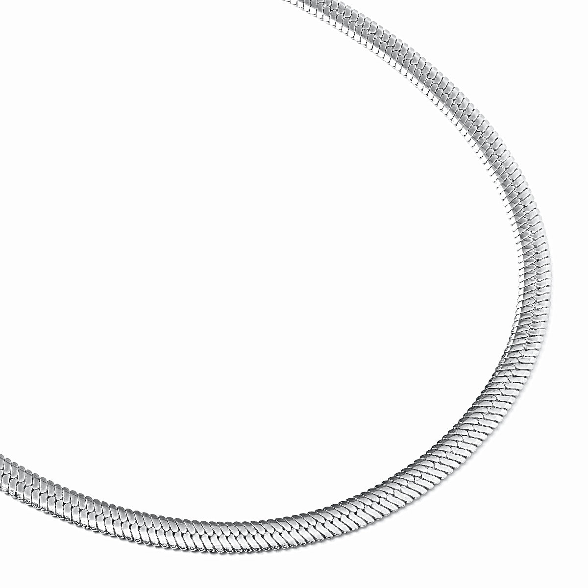 C004W B.Tiff 4mm Herringbone Chain Necklace by B.Tiff New York