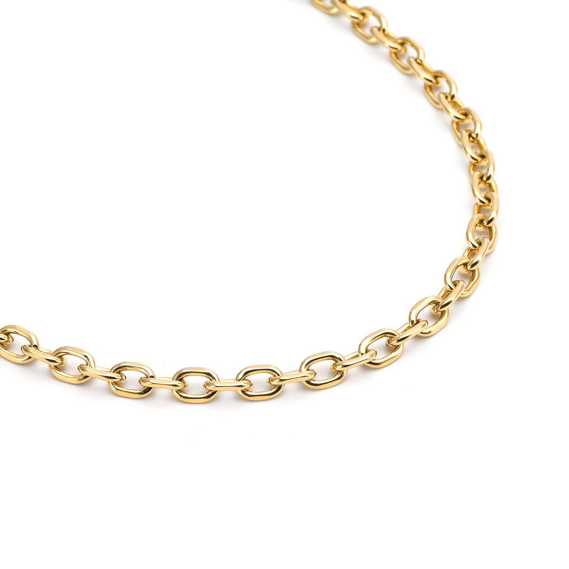 C007G B.Tiff Gold Cable Link Chain Necklace by B.Tiff New York