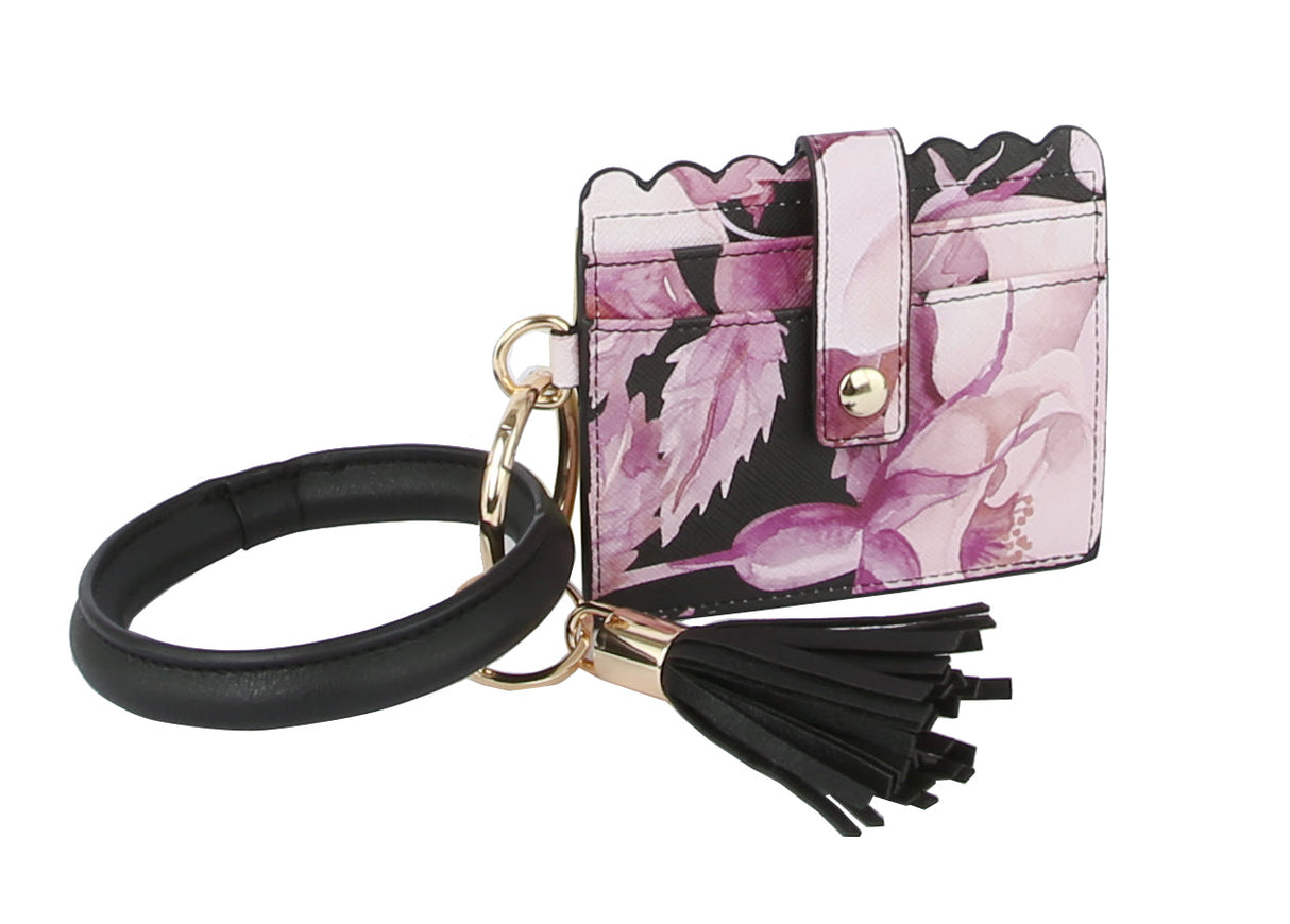 MULTI POCKET FLORAL WRISTLET by hfstylish