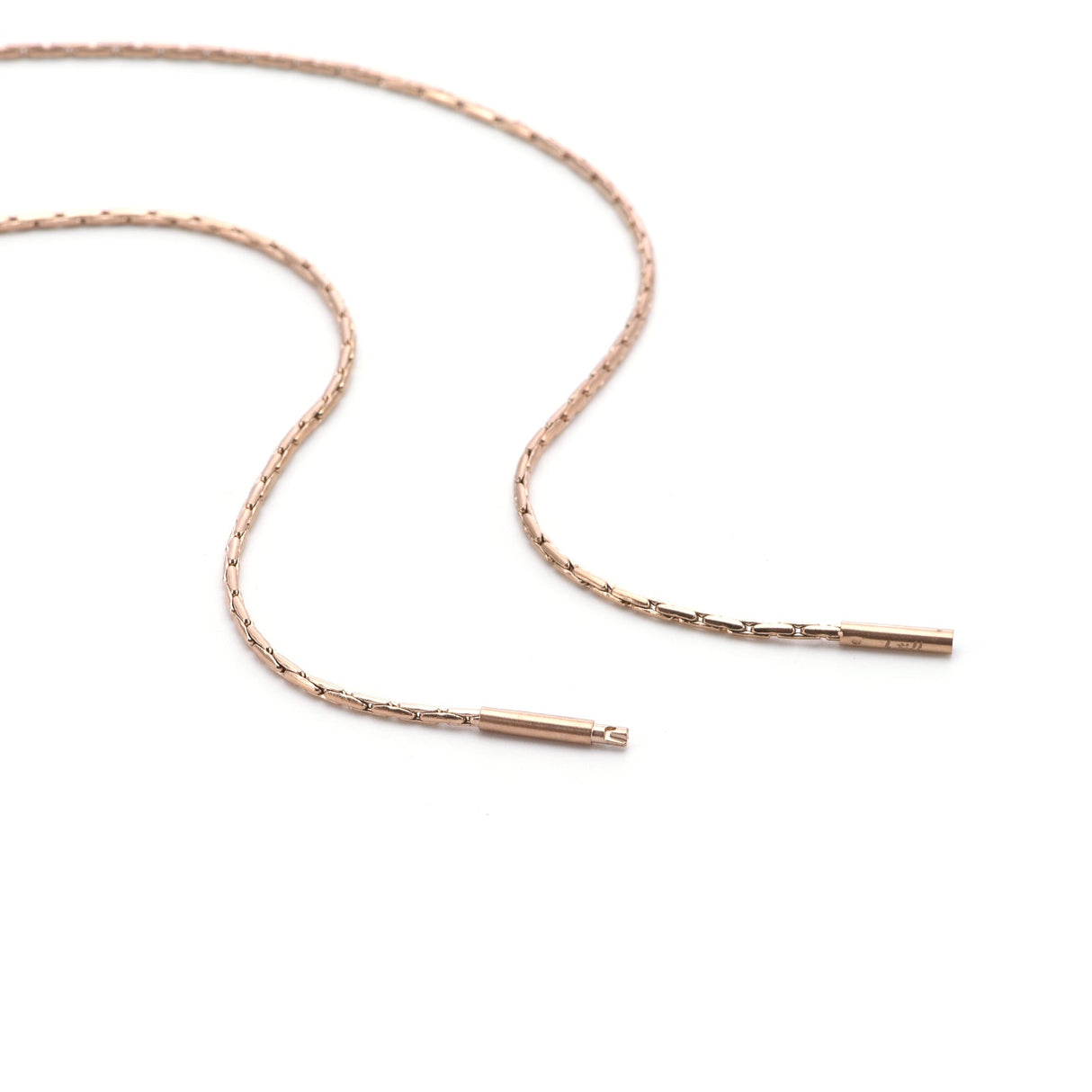 C031RG B.Tiff Diamond Cut Rose Gold Plated Chain Necklace by B.Tiff New York