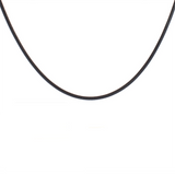 C062B B.Tiff Press Lock Thick Black Steel Coil Chain Necklace by B.Tiff New York