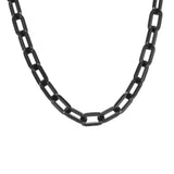 C200B B.Tiff Black Paperclip Chain Necklace by B.Tiff New York