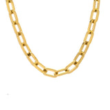 C200G B.Tiff High Polish Gold Paperclip Chain Necklace by B.Tiff New York