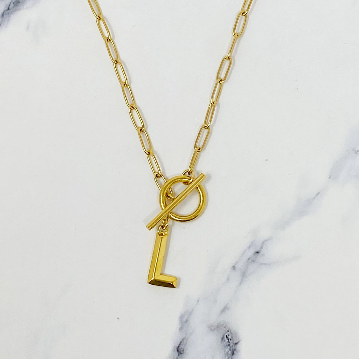 Modern Classic Initial Necklace by Ellisonyoung.com