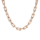 C525RG B.Tiff Rose Gold Horseshoe Link Chain Necklace by B.Tiff New York