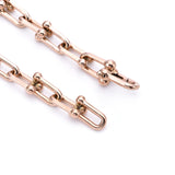 C525RG B.Tiff Rose Gold Horseshoe Link Chain Necklace by B.Tiff New York