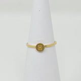 Tiny Initial Ring by Ellisonyoung.com