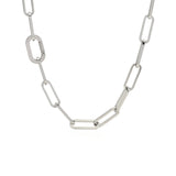 C860W B.Tiff "Jemma" Paperclip Flat Long Adjustable Link Necklace by B.Tiff New York